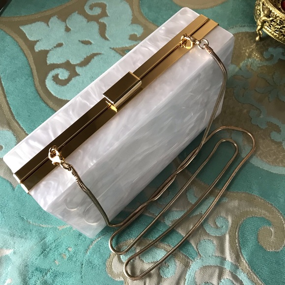 Rachel Zoe Handbags - Rachel Zoe Mother of Pearl Evening Bag